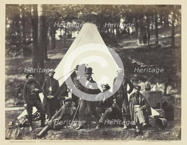 Scouts and Guides to the Army of the Potomac, October 1862. Creator: Alexander Gardner.