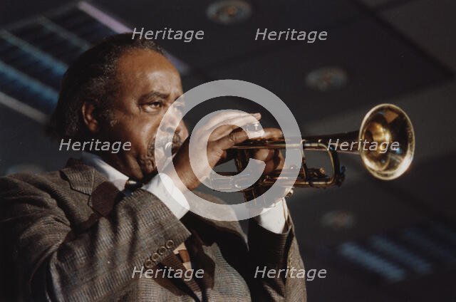 Harry "Sweets" Edison, Jazz Inn Party, Nordwijk, Netherlands, 1989. Creator: Brian Foskett.