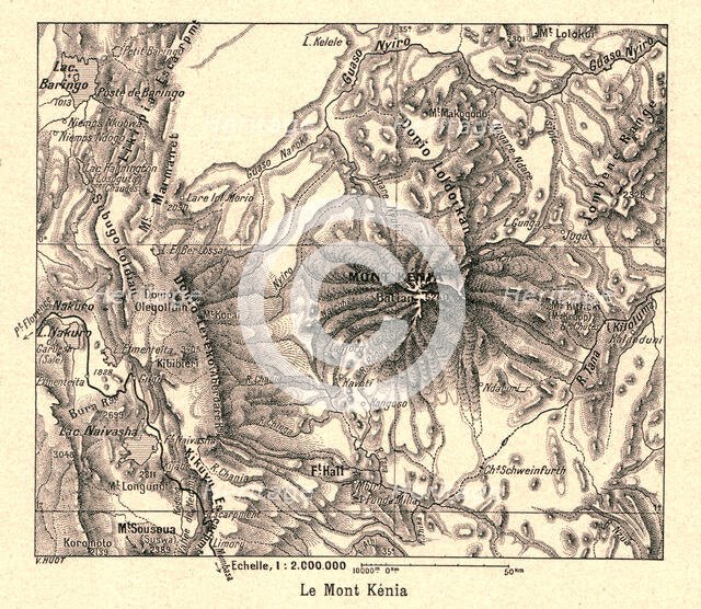 ''Le Mont Kenia; Le Nord-Est Africain', 1914. Creator: Unknown.