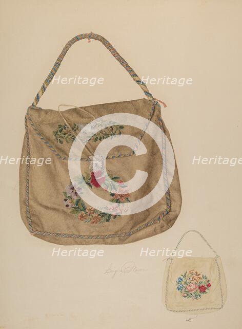 Bag, c. 1941. Creator: Georgine E. Mason.