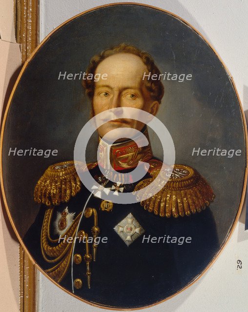 Portrait of the Adjutant General Karl Karlovich Merder (1787-1834), 1820s. Artist: Anonymous  