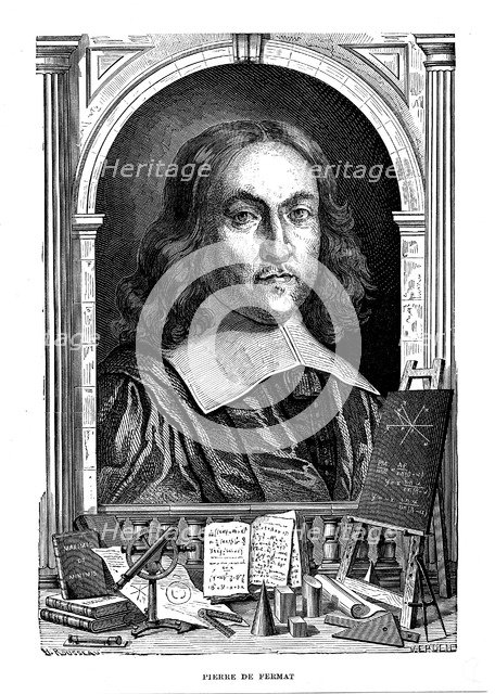 Pierre de Fermat, 17th century French mathematician, 1870. Artist: Unknown