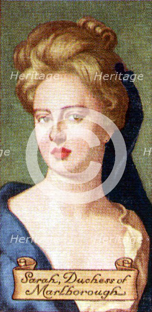 Sarah, Duchess of Marlborough, taken from a series of cigarette cards, 1935. Artist: Unknown