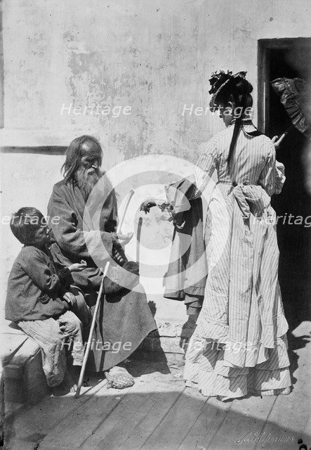 'Alms', c1870-c1875.  Artist: Andrei Osipovich Karelin