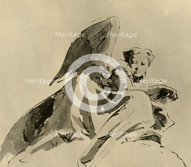 'Angel', c1753-1762, (1928). Artist: Giovanni Battista Tiepolo.