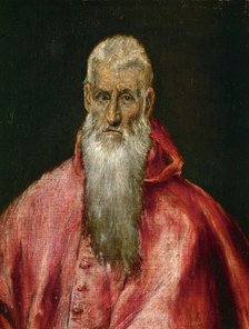 Saint Jerome as Cardinal, ca 1600-1610. Creator: El Greco, Dominico (1541-1614).