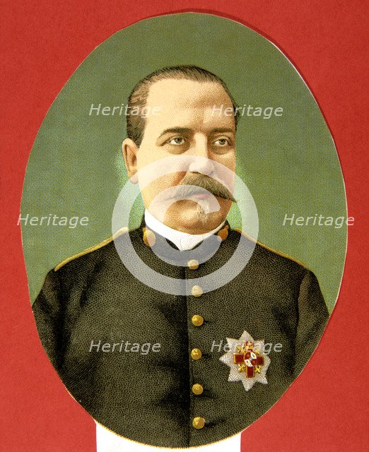 Manuel Cassola (1838-1890) Spanish military, lithography.