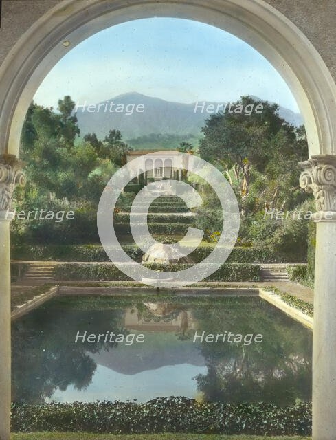 "Las Tejas," Oakleigh Thorne house, 170 Picacho Road, Montecito, California, 1923. Creator: Frances Benjamin Johnston.