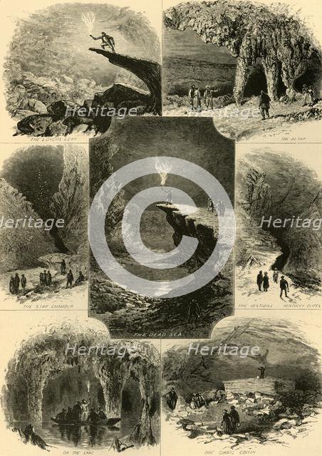 'Scenes in Mammoth Cave', 1874.  Creator: Alfred Waud.