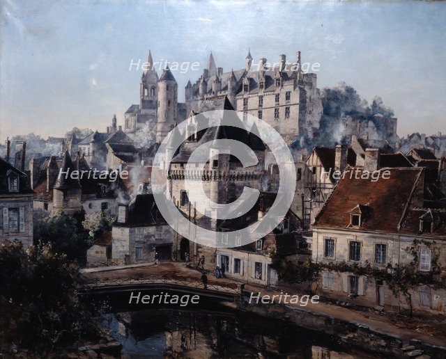 'The Port of Cordelieres and Castle Loches', 1891.  Artist: Emmanuel Lansyer