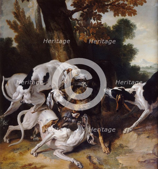 The Wolf Hunt, 1725. Artist: Oudry, Jean-Baptiste (1686-1755)