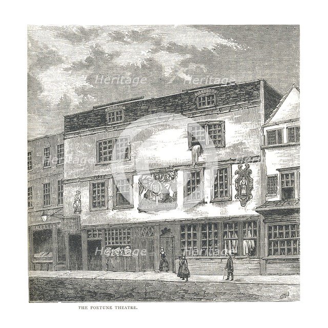 The Fortune Theatre. From a print published by Wilkinson in 1811, 1878. Artist: Unknown