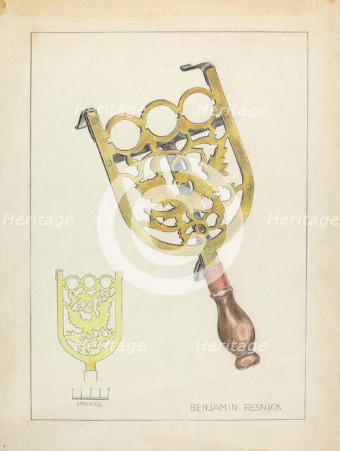 Trivet, c. 1939. Creator: Benjamin Resnick.