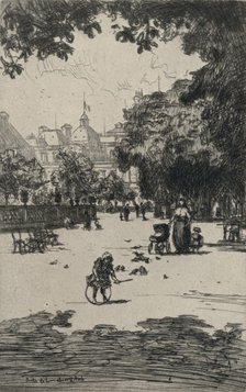 'Jardin du Luxembourg', 1915. Artist: Frank Milton Armington.
