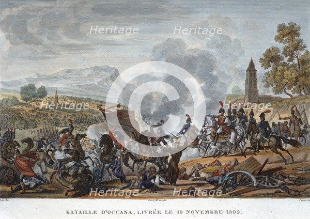 'The Battle of Occana, 19 November 1809'. Artist: Francois Pigeot