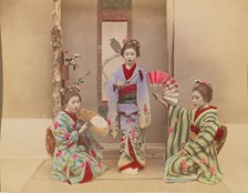 Dancing Girls, 1897. Creator: Ogawa Kazumasa.