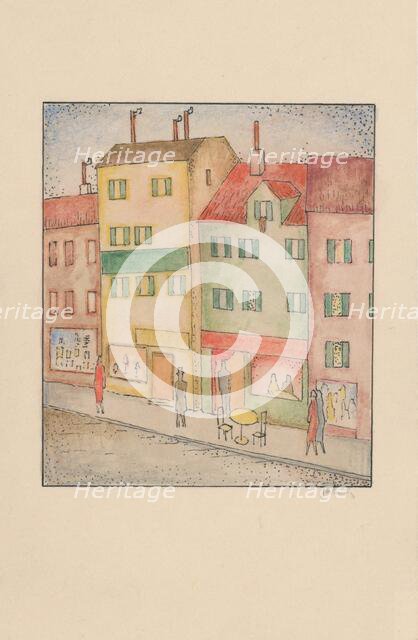 Street with a Confectionery Shop, 1926-1928. Creator: Mikulas Galanda.