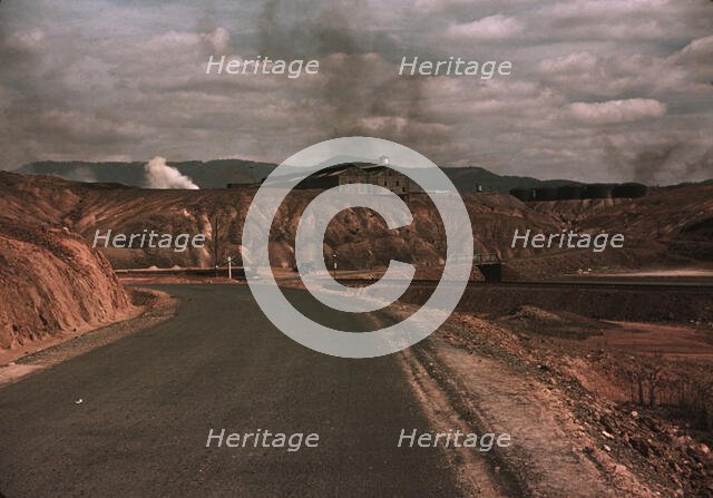 A train bringing copper ore out of the mine, Ducktown, Tenn. , 1940. Creator: Marion Post Wolcott.