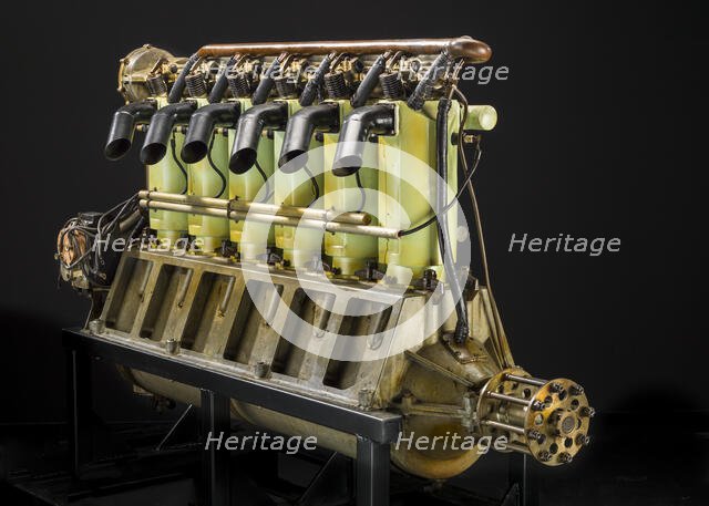 Union Type 1-6, In-line 6 Engine, ca. 1917. Creator: Union Gas Engine Company.