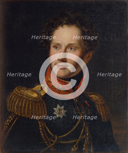 Portrait of Count Alexey Fyodorovich Orlov (1787-1862), c. 1810. Artist: Anonymous, 18th century  