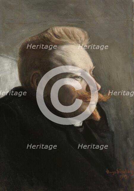 Man with a Red Moustache, 1903. Creator: Hugo Simberg.