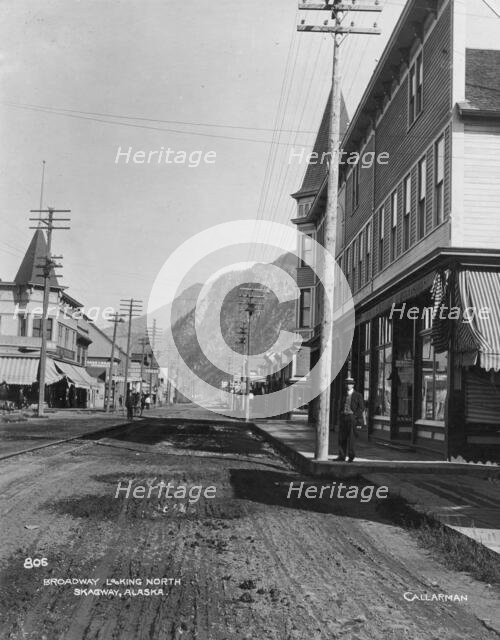 Looking north on Broadway Street, between c1900 and c1930. Creator: Unknown.