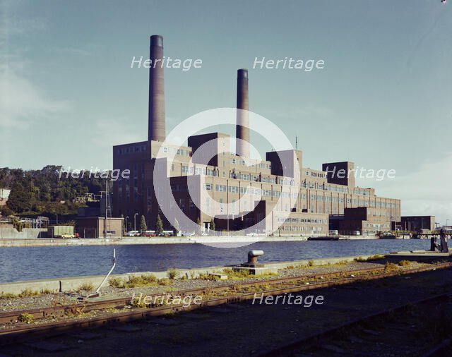 Portishead 'B' Power Station, Portishead and North Weston, North Somerset, 10/09/1979. Creator: John Laing plc.