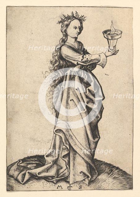 The Third Wise Virgin, ca. 1435-1491. Creator: Martin Schongauer.