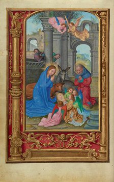 The Nativity; Prayer Book of Cardinal Albrecht of Brandenburg, about 1525-1530. Creator: Simon Bening.