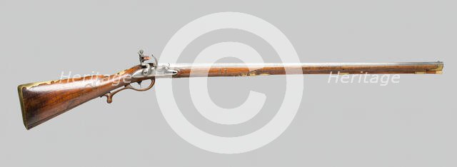 Flintlock Fowling Gun, Germany, c. 1770. Creator: Karl Starek.