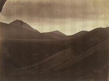 Dark Landscape with Hills, c. 1857. Creator: Frank Chauvassaignes (French).
