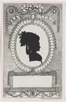 Silhouette of Gräfin Lodroni, 1784-1834. Creator: Wilhelm Ackermann.