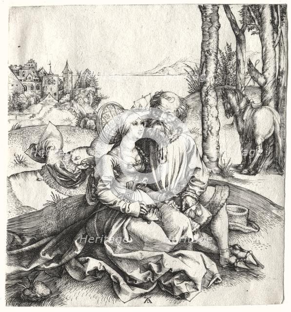 The Offer of Love (or The Ill-Assorted Couple), 1495-1496. Creator: Albrecht Dürer (German, 1471-1528).