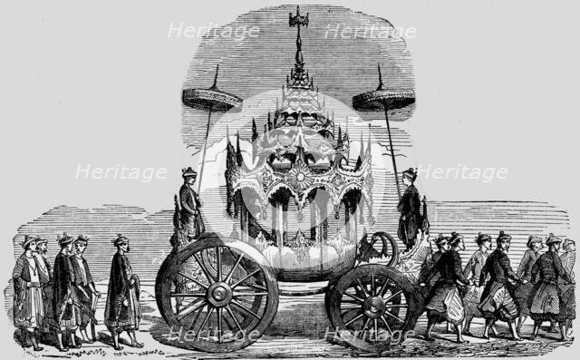 'The Emperors Car of Ceremony; The Burman Empire', 1854. Creator: Unknown.