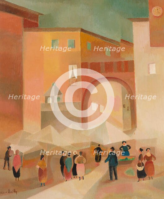 Verona Market, 1926. Creator: Bailly, Alice (1872-1938).