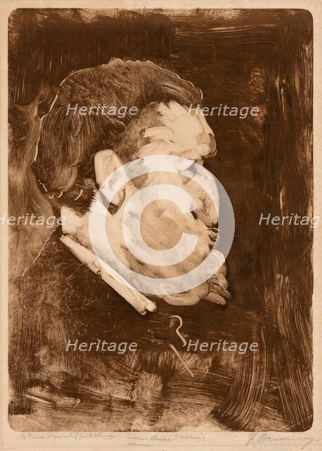 Caricature of William Gedney Bunce, 1883–84. Creator: Frank Duveneck.