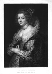 'The Wife of Rubens', (c1830). Creator: Johannes de Mare.