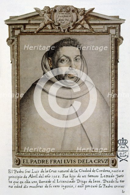 Fray Luis de la Cruz (1562 - ), Spanish religious, facsimile drawing.