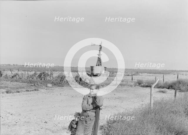 Rural rehabilitation client assisted by the FSA...Tulare County, California, 1938. Creator: Dorothea Lange.