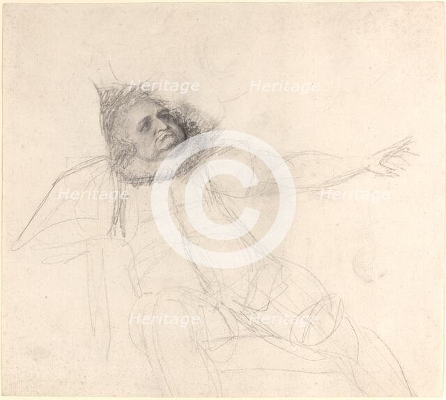 John Henderson as Falstaff, c. 1778/1780. Creator: George Romney.