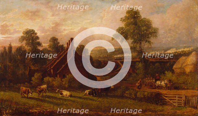 Railway line at Northfield?, 1871.  Creator: Thomas Thomas.