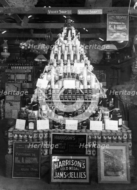 Harrison's jams and jellies display...National Agricultural & Industrial Association of...1903. Creator: Robert Augustus Henry L'Estrange.