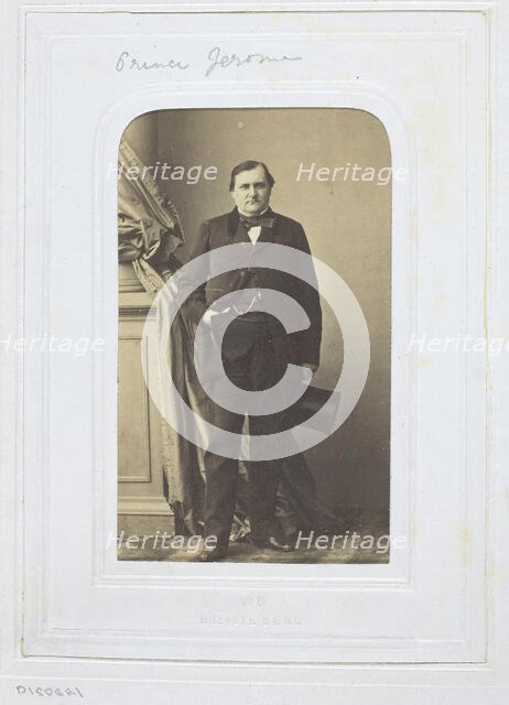 Prince Jérôme, 1860-69. Creator: André-Adolphe-Eugène Disdéri.