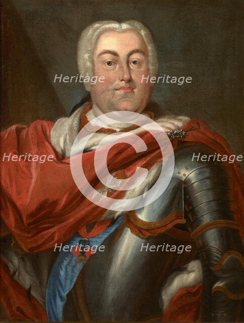 Portrait of Augustus III of Saxony (1696-1763), King of Poland, around the mid-18th century. Creator: Unknown.