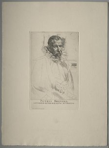 Portrait of Pieter Brueghel. Creator: Anthony van Dyck (Flemish, 1599-1641).