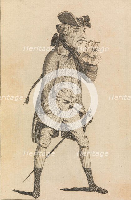 A Half Pay Officer Who Has Been at Dinner with Captain Broad, October 26, 1771. Creator: Matthew Darly.