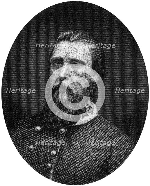 John Bell Hood, Confederate general, 1862-1867.Artist: J Rogers