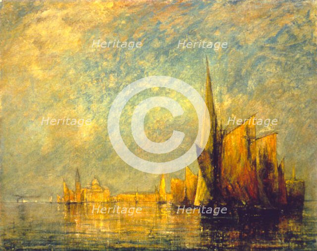 Sunset, San Giorgio, late 19th-early 20th century. Creator: William Gedney Bunce.