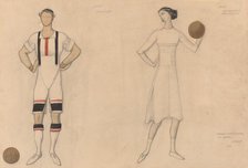 Costume Study for "Jeux", 1913. Creator: Leon Bakst.