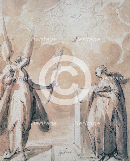 'The Annunciation', c1530-1577. Artist: Hans Speeckaert